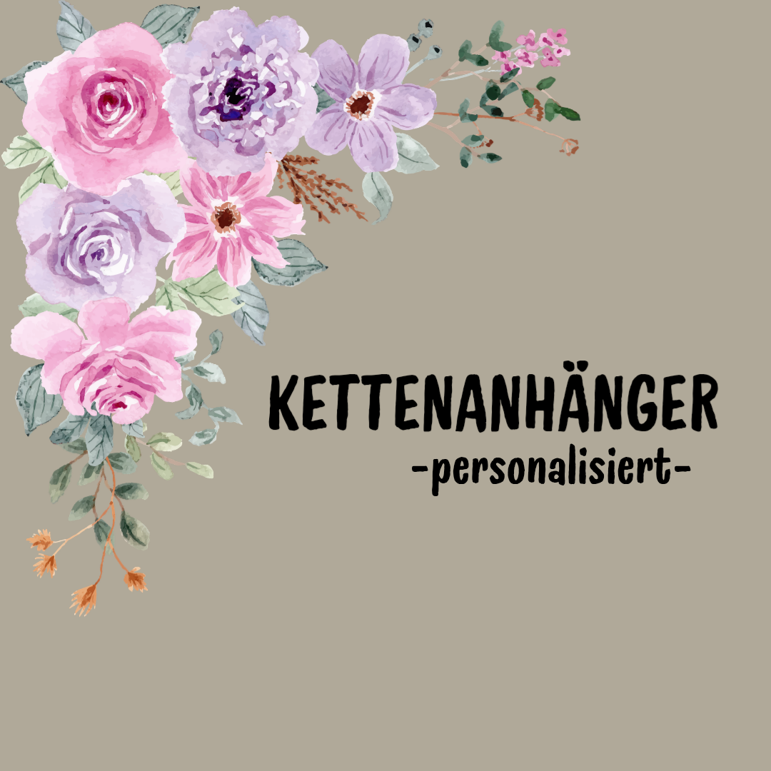 Personalisierte Kettenanhänger – so einzigartig wie der Moment, den sie festhalten.