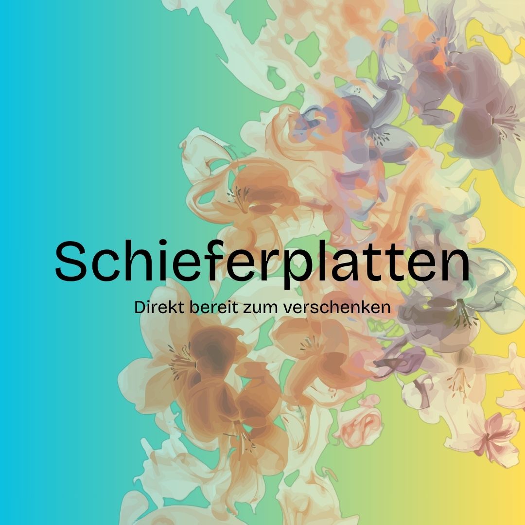 Gravierte Schieferplatten als Geschenk