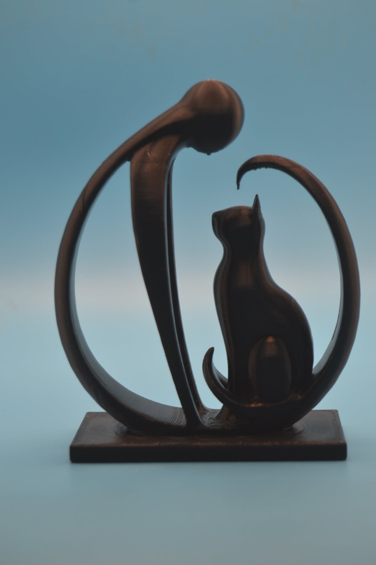 Skulptur - Katze / Mensch
