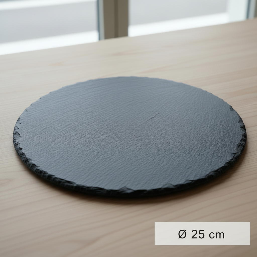 Runde Schieferplatte Ø 25 cm